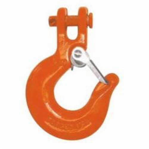 CM® 6906AWL Slip Hook with Latch, 3/8 in Trade, 6600 lb Load, 70 Grade, Clevis Attachment, Steel Alloy