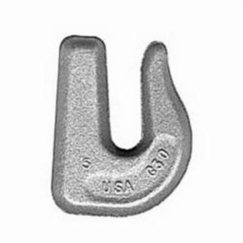 CM® 90304 Weld-On Grab Hook, 30 Grade, 2650 lb Working Load Limit, 3/8 in, Forged Steel, 3 in H x 2.4 in W
