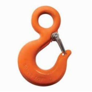 CM® M6507A Rigging Hook with Latch, 5 ton Load, 80 Grade, Eyelet Attachment, 1-1/2 in Hook Opening