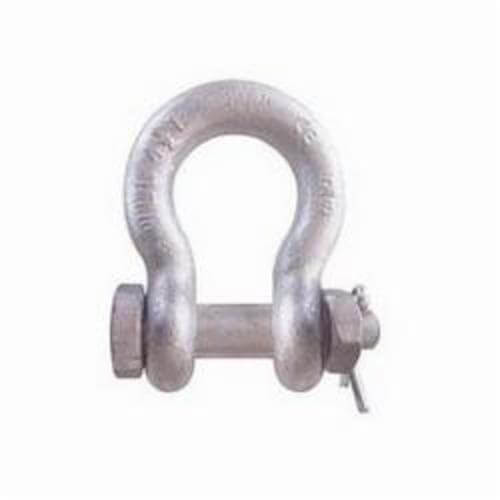 CM® M853AG Anchor Shackle, 9.5 ton Load, 7/8 in, 1 in dia Bolt/Nut/Cotter Pin, Galvanized