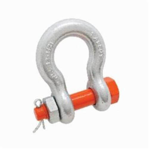 Campbell® 5391495 Anchor Shackle, 9.5 ton Load, 7/8 in, 1 in dia Bolt Pin, Galvanized