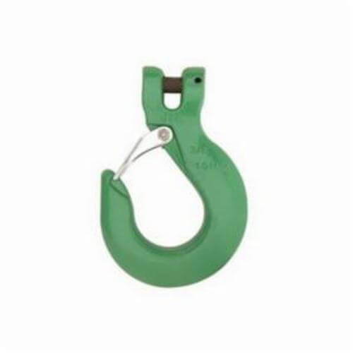 Campbell® 5746695PL Quik-Alloy® Sling Hook with Latch, 3/8 in Trade, 8800 lb Load, 100 Grade, Clevis Attachment, Alloy Steel