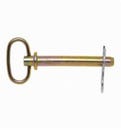 Campbell® T3899724 Hitch Pin, 1/2 in dia, 4-1/4 in L Usable, Forged Steel, Zinc Plated with Yellow Chromate, 5 Grade