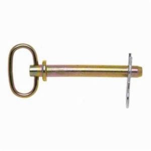 Campbell® T3899752 Hitch Pin, 5/8 in dia, 6 in L Usable, Forged Steel, Zinc Plated with Yellow Chromate, 5 Grade
