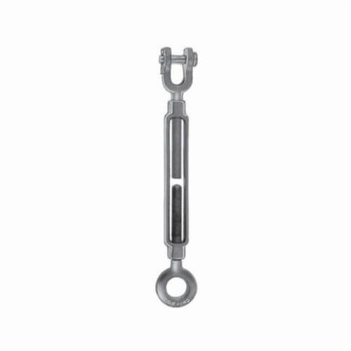 Chicago Hardware 02654 3 Class H Turnbuckle, Jaw/Eye, 3/4 in Thread, 5200 lb Working, 12 in Take Up, 22 in L Close, Drop Forged Steel