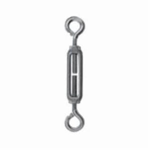 Chicago Hardware 05105 7 Midget Turnbuckle, Eye/Eye, 11902 in Thread, 36 lb Working, 1-2/8 in Take Up, 3-3/8 in L Close, Cast Aluminum