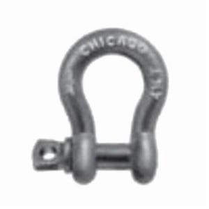 Chicago Hardware 20145 2 Class 2 Anchor Shackle, 6.5 ton Load, 7/8 in, 1 in dia Screw Pin, Hot Dipped Galvanized