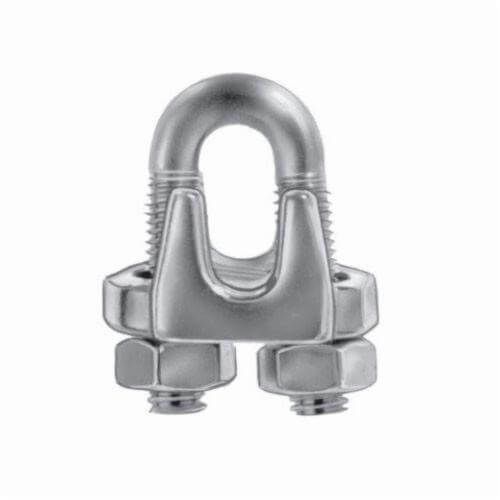 Chicago Hardware 23615 7 Wire Rope Clip, 3/16 to 7/32 in, 304 Stainless Steel