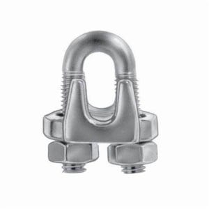 Chicago Hardware 23615 7 Wire Rope Clip, 3/16 to 7/32 in, 304 Stainless Steel