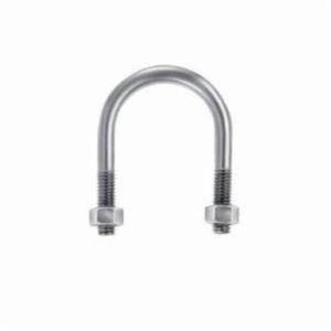 Chicago Hardware 50020 3 5 Series Round Bend U-Bolt, 1/4-20, 2 in L Inside x 1-1/8 in W Inside, Low Carbon Steel, Zinc Plated