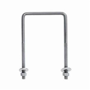 Chicago Hardware 53435 2 SB-7HG Square Bend U-Bolt, 3/8-16, 4-5/8 in L Inside x 6 in W Inside, Low Carbon Steel