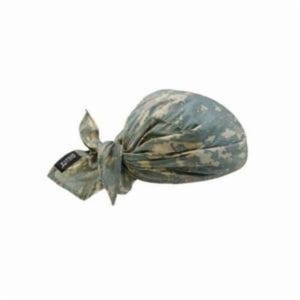 Ergodyne® Chill-Its® 12582 6710CT Evaporative Cooling Triangle Hat with Cooling Towel, Universal, Polyvinyl Alcohol, Tie Closure