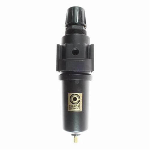 Coilhose® 27FC4-DGMX Series 27 Integral Filter/Regulator with Automatic Drain and Gauge, 1/2 in Port, 0 to 125 psi Pressure