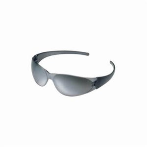 MCR Safety CK117 Checkmate® Value Safety Glass, Duramass® Hard Coat, Silver Mirror Lens, Frameless, Black, Polycarbonate Frame and Lens