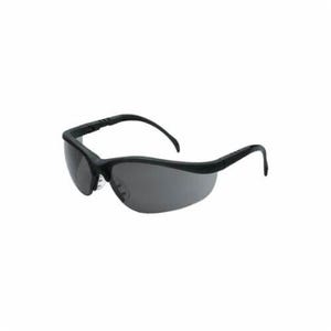 MCR Safety KD112AF Klondike® Plus Safety Glass, Duramass® Anti-Fog, Gray Lens, Half Framed Frame, Black, Nylon Frame, Polycarbonate Lens