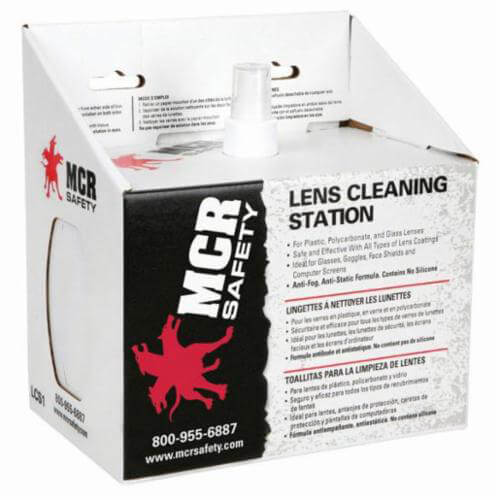 MCR Safety LCS1 Anti-Fog Anti-Static Disposable Lens Cleaning Station