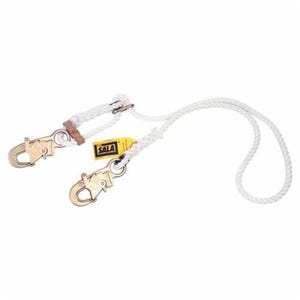 3M™ DBI-SALA® 1232210 Adjustable Positioning Lanyard, 310 lb Load, 6 ft L, Polyester Webbing Line, 1 Legs