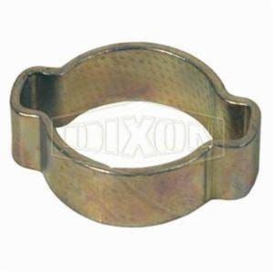 Dixon® 1720 Double Ear Pinch-On Clamp, 3/4 in Nominal, 0.638 in Closed dia x 0.787 in Open dia, Steel