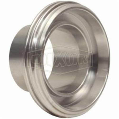 Dixon® DIN Welding Male, Fitting/Connector Type: Male, DN25 Nominal Size, 1.14 in Thickness, 316 Stainless Steel, 2.04 in Dia, Domestic