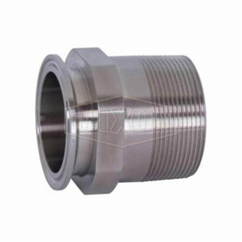 Dixon® 21MP-R150100 Clamp Adapter, Series: 21MP, Fitting/Connector Type: Adapter, 1-1/2 x 1 in Nominal Size, Tube x MNPT