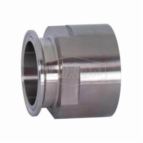 Dixon® Clamp Adapter, Series: 22MP, Fitting/Connector Type: Adapter, 4 in Nominal Size, Tube x FNPT, 304 Stainless Steel, 2-5/8 in, Domestic