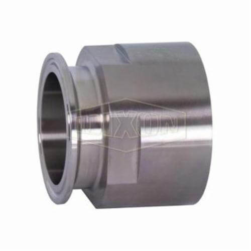 Dixon® Clamp Adapter, Series: 22MP, Fitting/Connector Type: Adapter, 1-1/2 x 3/4 in Nominal Size, Tube x FNPT, 316L Stainless Steel, 1-5/8 in, Domestic