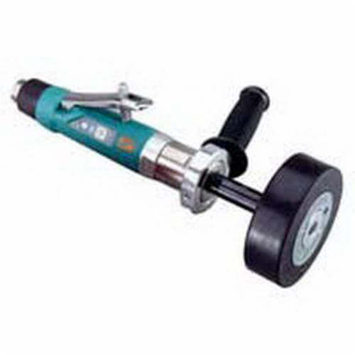 Dynabrade® Dynastraight® 13523 Straight Line Abrasive Finishing Tool, 8 in dia Pad, 5/8-11 Male Arbor/Shank, 1 hp, 43 scfm Air Flow