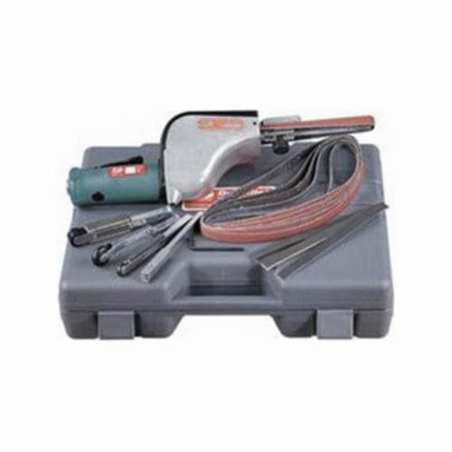 Dynabrade® Dynafile® 14010 Straight Line Abrasive Belt Tool Versatility Kit, 1/8 to 1/2 in W x 24 in L, 1/2 hp, 31 scfm Air Flow, 90 psi
