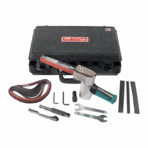 Dynabrade® Dynafile® II 40321 Lightweight Abrasive Belt Tool Versatility Kit, 1/4 to 3/4 in W x 18 in L, 1/2 hp, 28 scfm Air Flow,