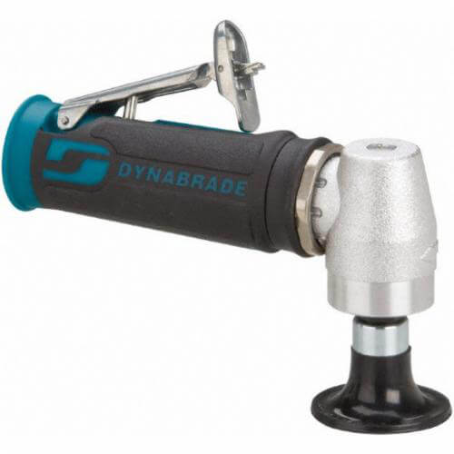 Dynabrade® 47821 Geared Disc Sander, 2 in dia Disc, 1/4-20 Male Arbor/Shank, 0.4 hp, 25 scfm Air Flow, 90 psi