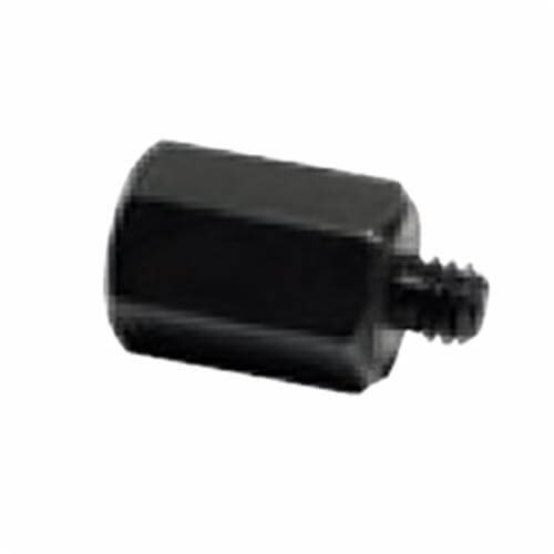 Dynabrade® 50106 Threaded Adaptor, Use with 51460 Mini Orbital Rotary Sander, 27 mm L, 3/8-24 Female to 1/4-20 Male