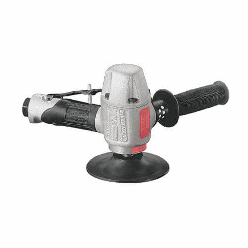 Dynabrade® 50307 Gearless Vertical Disc Sander, 4-1/2 to 5 in dia Disc, 5/8-11 Female Arbor/Shank, 1.2 hp, 36 scfm Air Flow, 90 psi