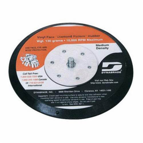 Dynabrade® 50630 Medium Density Non-Vacuum Disc Backing Pad, 5 in dia Pad, PSA Attachment