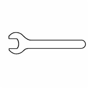 Dynabrade® 50679 Open End Pad Wrench, Use with DynaLocke® 10520, 10521 and 10522 Air Dual Action Sanders, 26 mm Jaw Capacity