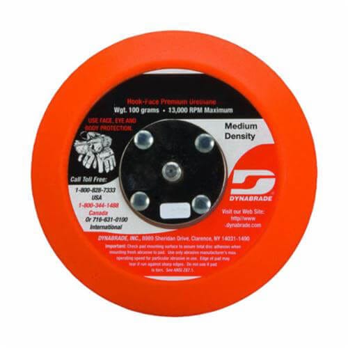 Dynabrade® 54325 Medium Density Non-Vacuum Disc Backing Pad, 5 in dia Pad, Hook Attachment