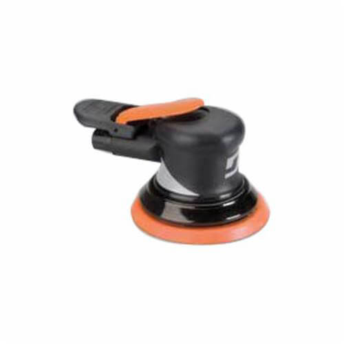 Dynabrade® Dynorbital® Supreme 56884 Central Vacuum Palm Style Random Orbital Sander, 5 in Round Pad, 18 scfm Air Flow, 90 psi