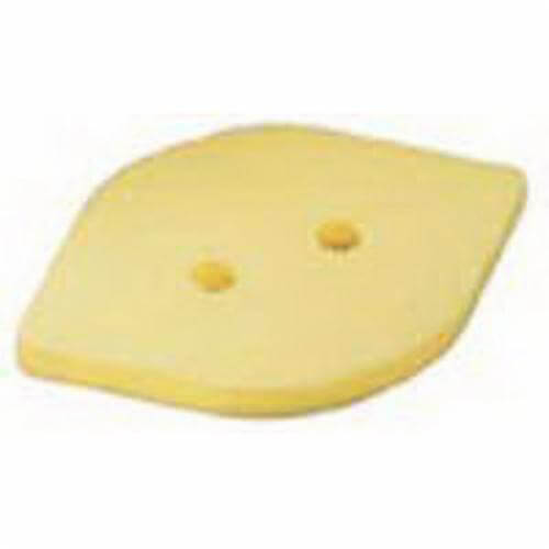 Dynabrade® 57952 Non-Vacuum Tear Drop Disc Backing Pad, 2-3/8 in L x 3-3/4 in W, PSA Attachment