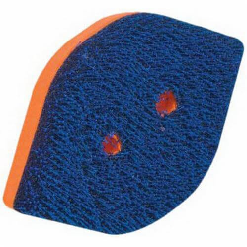 Dynabrade® 57954 Non-Vacuum Tear Drop Medium Density Disc Backing Pad, 2-3/8 in L x 3-3/4 in W, Hook Attachment