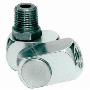 Dynabrade® 95460 Air Line Connector, 1/4 in NPT Connection, 25 scfm, Aluminum/SS