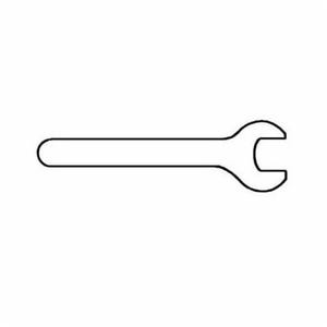 Dynabrade® 96076 Single End Open End Wrench, Use with 52325 Exhaust Die Grinder, 12 mm Jaw Capacity