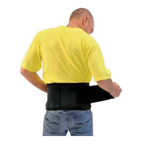 ERB® 12304 Samson Back Support with Suspender, 2XL, 49 to 53 in Fits Waist, Nylon, Black, Hook and Loop Closure