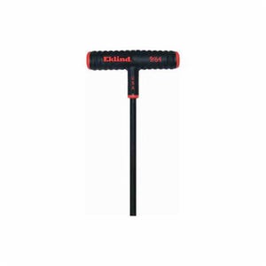 Eklind® 61609 Power-T™ Hex Key, Hex Drive, Slip-Resistant Grip/T-Handle Handle, Alloy Steel, Black Oxide