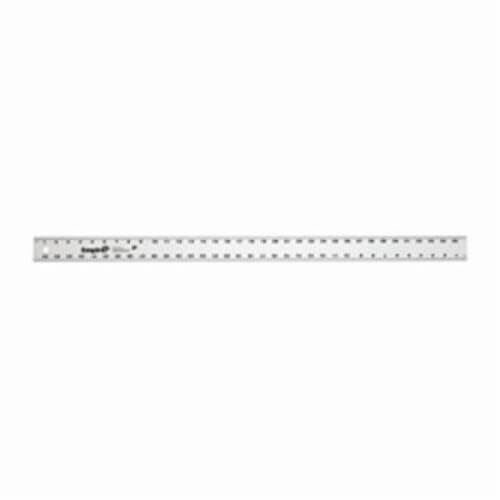Empire® 4003 Heavy Duty Straight Edge Ruler, Imperial Measuring System, Graduations 1/16 in, Aluminum