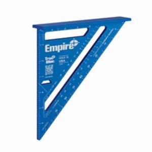 Empire® E2994 Heavy Duty Laser Etched Rafter Square, 7 in L, 1/8 in Graduation, 7 in Tongue, Aluminum