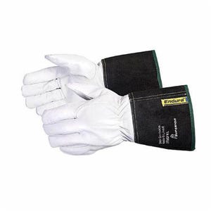 Superior Glove® 370GFKLL Endura® Precision Arc MIG/TIG Welding Gloves, L, Goat Skin/Cowhide Cuff/Kevlar®, Gauntlet/Knit Wrist Cuff