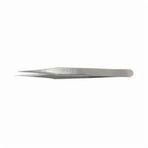 Weller® Erem® M5S Precision Tweezer, Non-Reflecting Non-Rusting, 3.15 in Length, Micro Fine/Pointed/Straight Tip, SS Tip