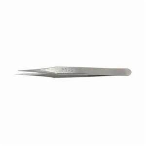 Weller® Erem® M5S Precision Tweezer, Non-Reflecting Non-Rusting, 3.15 in Length, Micro Fine/Pointed/Straight Tip, SS Tip