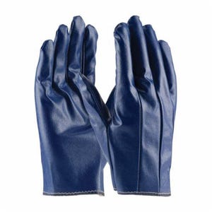 PIP® Excalibur® 60-3105/L 60-3105 Men's General Purpose Gloves, Fabric/Work, Clute Cut/Straight Thumb Style, L, Cotton Palm, Blue