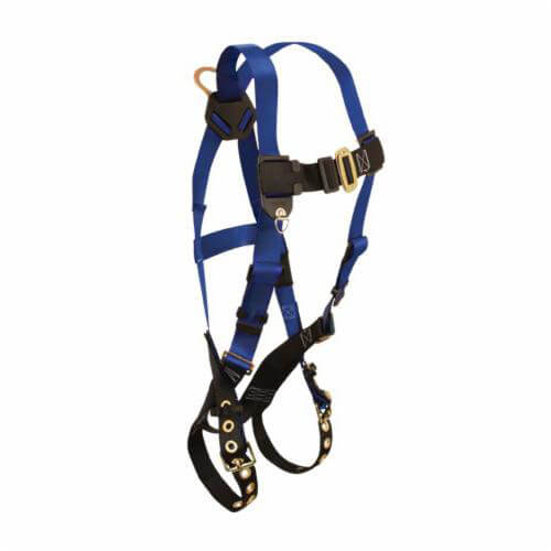 FallTech® 7016 Standard Non-Belted Harness, 425 lb Load, Polyester Strap, Tongue Leg Strap Buckle, , Alloy Steel Hardware
