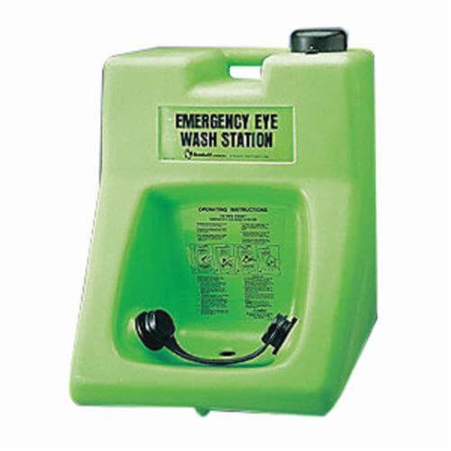 Honeywell Safety 32-000200-0000 Porta Stream® II Portable Eyewash Station, 2 Heads, 24 in H x 19-3/4 in W x 19 in D, Cart/Wall Mount